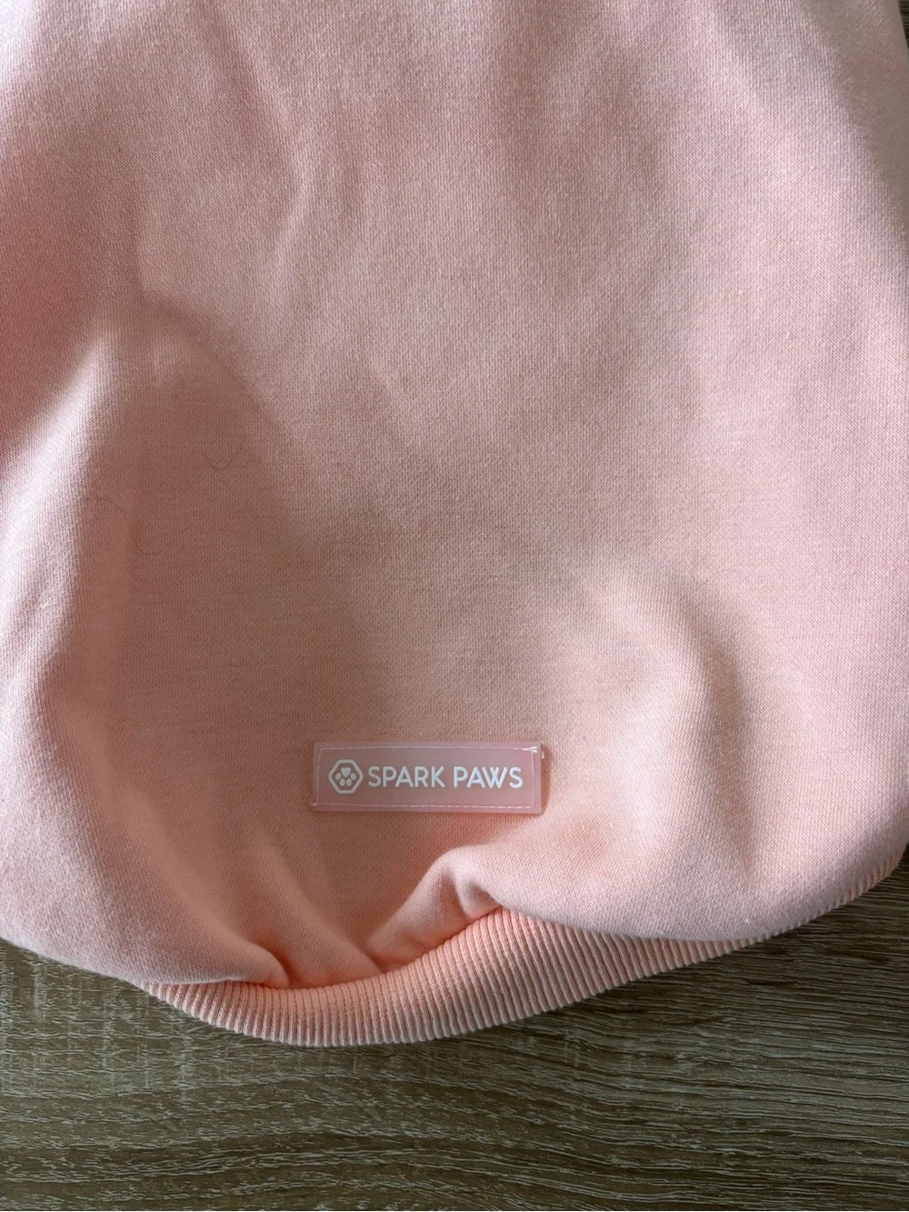 Spark Paws Cotton Candy Dog Hoodie size large